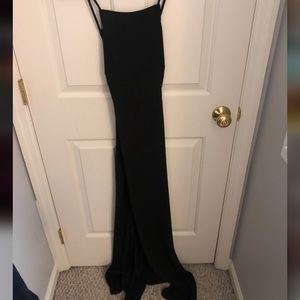Simple Black Prom Dress